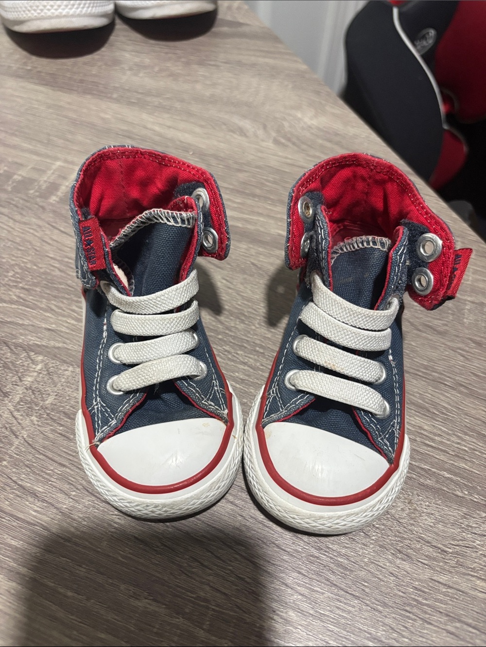 Converse All Star Toddler Size 5 Navy Blue Red High
